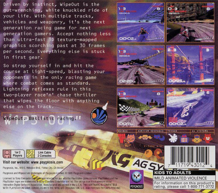 WipEout — Box back