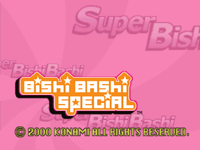 Bishi Bashi Special — Title screen