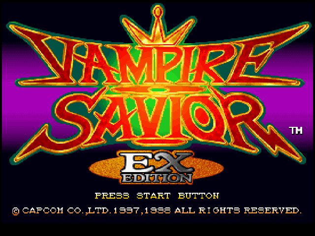 Darkstalkers 3 — Title screen