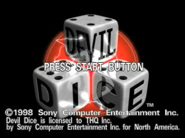 Devil Dice — Title screen