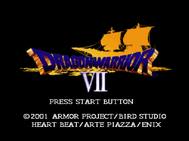 Dragon Warrior VII — Title screen
