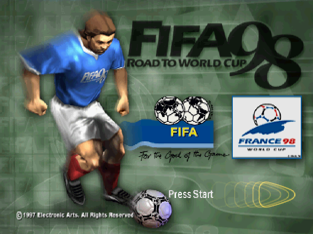 FIFA : Road to World Cup 98 — Title screen