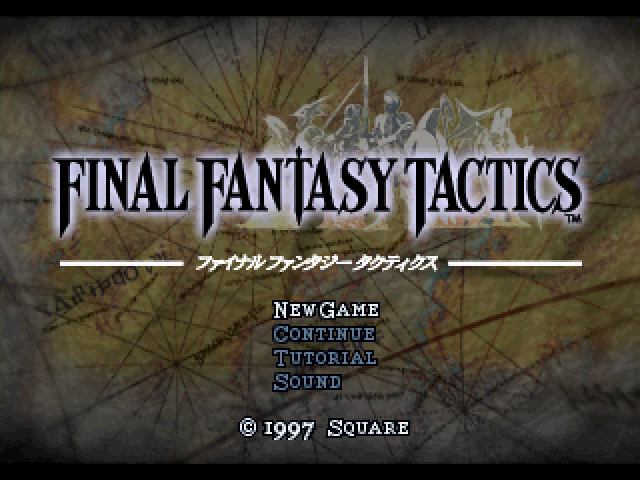 Final Fantasy Tactics — Title screen