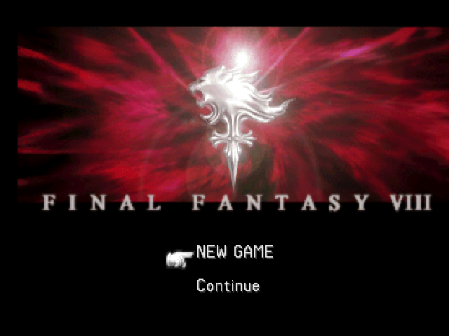 Final Fantasy VIII — Title screen
