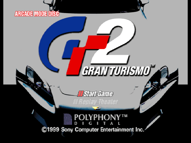 Gran Turismo 2 (Arcade Mode) — Title screen