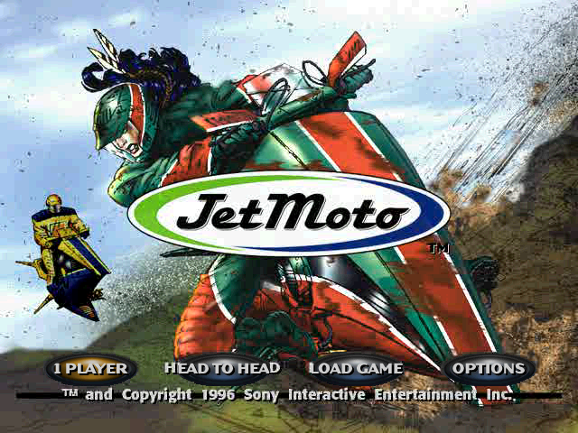 Jet Moto — Title screen