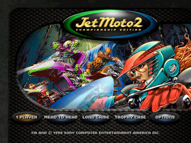 Jet Moto 2 — Title screen