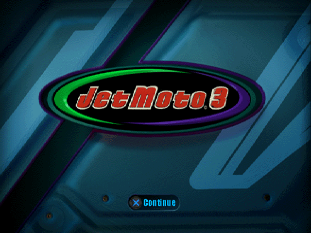 Jet Moto 3 — Title screen