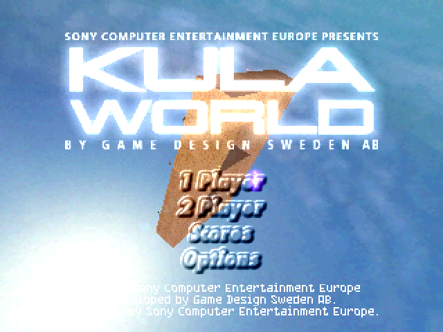 Kula World — Title screen