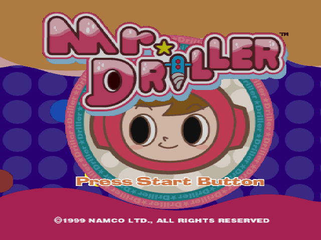 Mr. Driller — Title screen