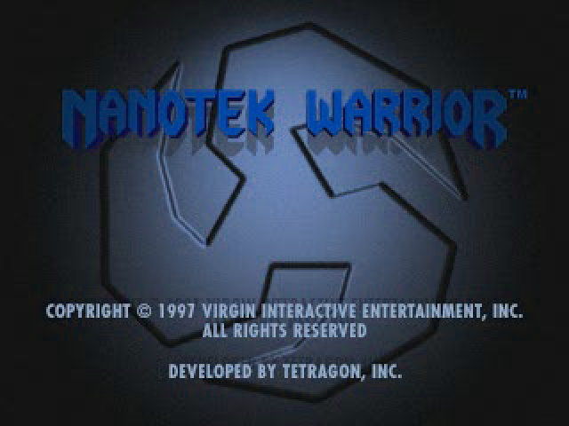 NanoTek Warrior — Title screen