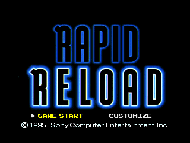 Rapid Reload — Title screen