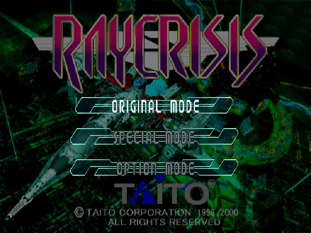 RayCrisis : Series Termination — Title screen