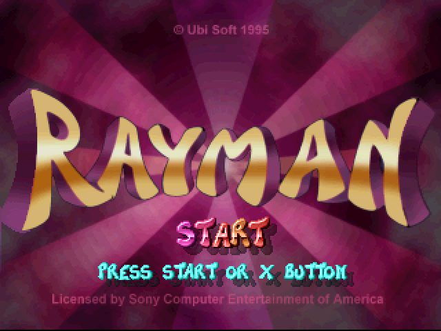 Rayman — Title screen
