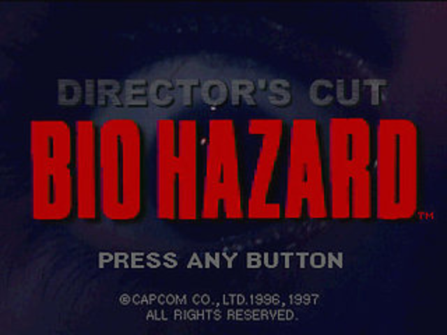 Resident Evil : Director's Cut — Title screen