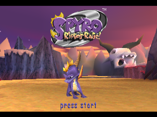 Spyro 2 : Ripto's Rage! — Title screen