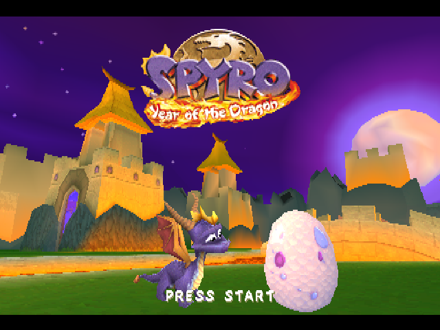 Spyro : Year of the Dragon — Title screen