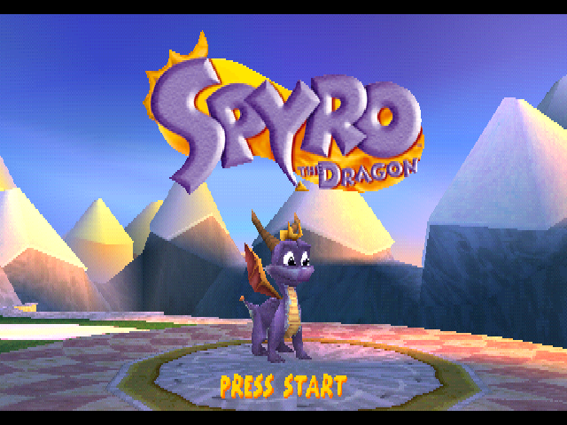 Spyro the Dragon — Title screen