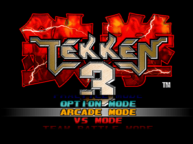 Tekken 3 — Title screen