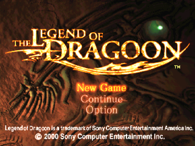 The Legend of Dragoon — Title screen