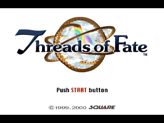 Threads of Fate — Title screen