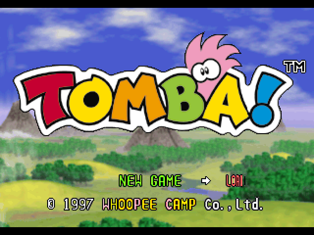 Tomba! — Title screen
