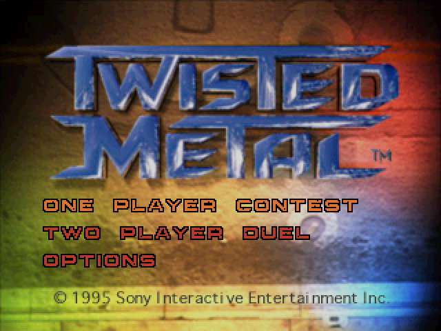 Twisted Metal — Title screen