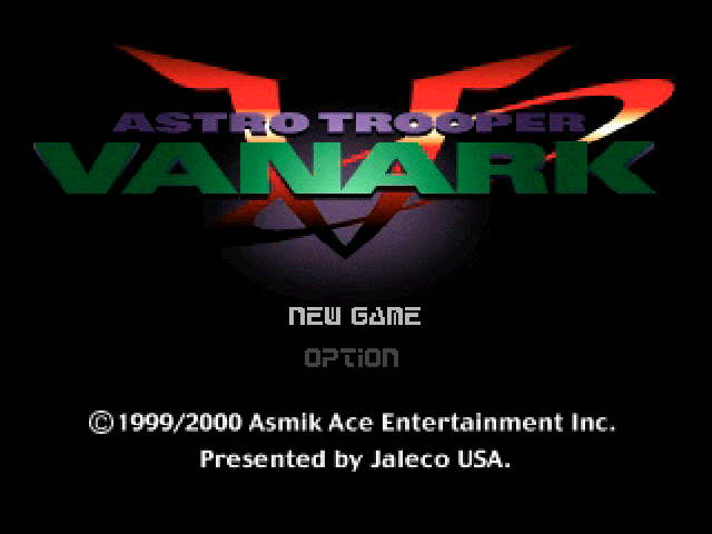 Vanark — Title screen