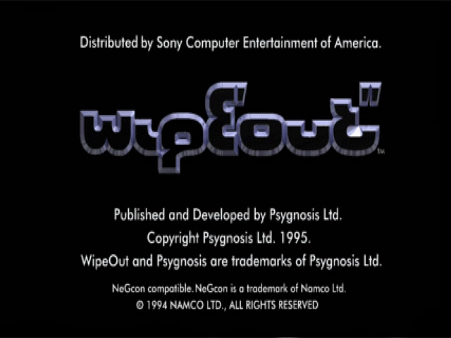 WipEout — Title screen