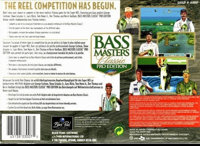 Bass Masters Classic : Pro Edition — Box back