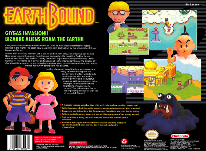 EarthBound — Box back