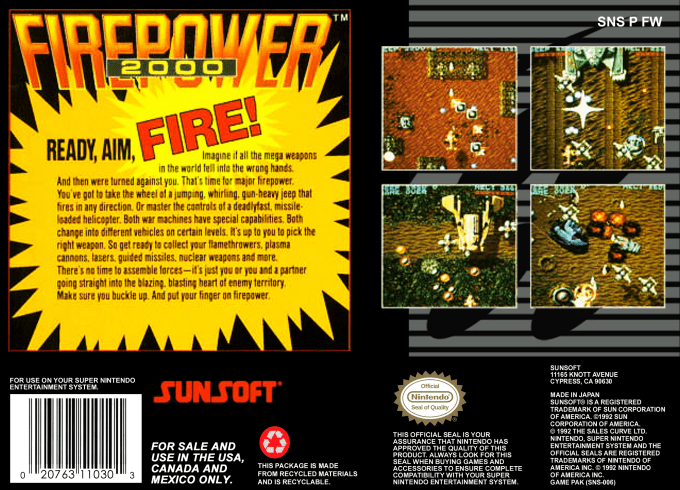 Firepower 2000 — Box back
