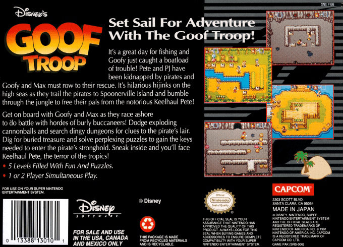 Goof Troop — Box back