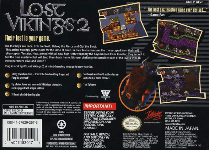 Norse by Norsewest : The Return of the Lost Viking — Box back