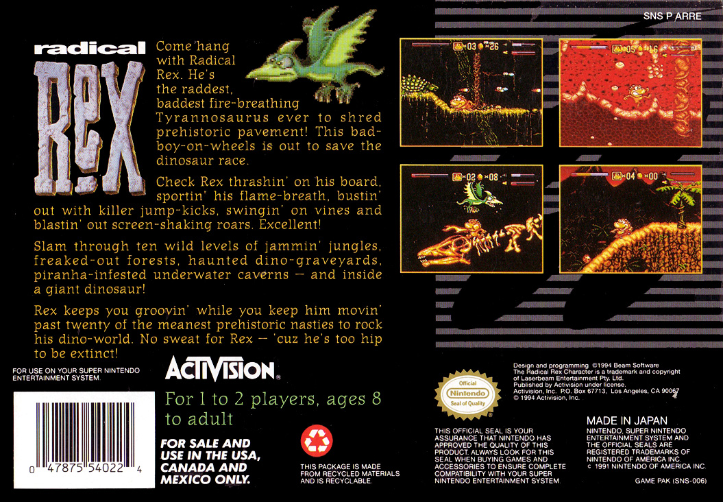 Radical Rex Raptor Radical Rex | Retro Explore