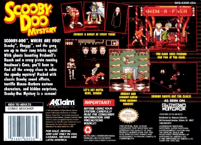 Scooby-Doo Mystery — Box back