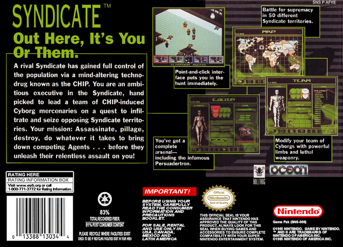 Syndicate — Box back