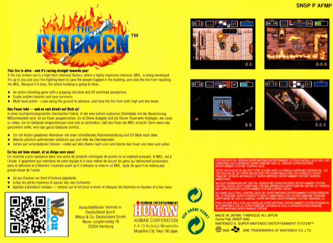 The Firemen — Box back
