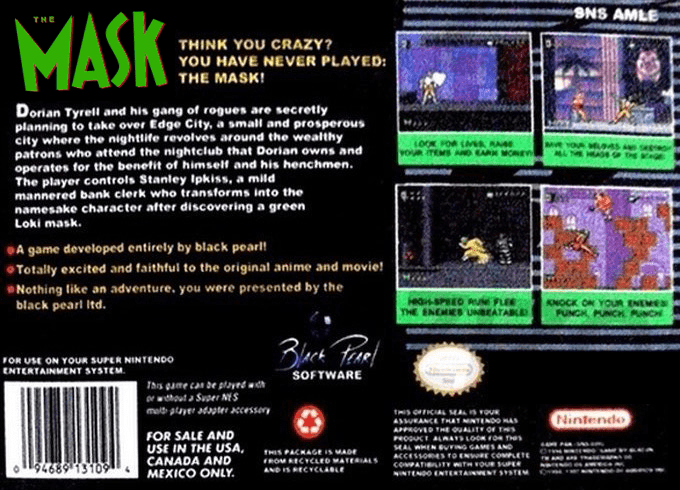 The Mask — Box back