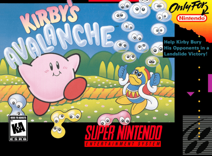Kirby's Avalanche box art