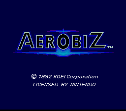 Aerobiz — Title screen
