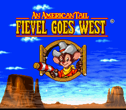 An American Tail : Fievel Goes West — Title screen