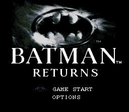 Batman Returns — Title screen