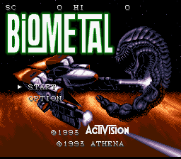 BioMetal — Title screen
