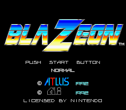 BlaZeon : The Bio-Cyborg Challenge — Title screen