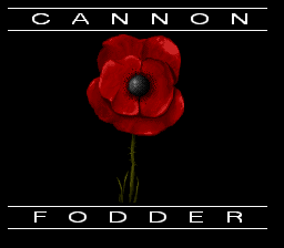 Cannon Fodder — Title screen