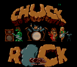 Chuck Rock — Title screen