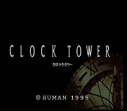 Clock Tower — Title screen