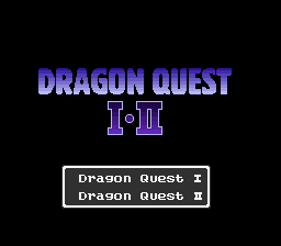 Dragon Quest I.II — Title screen