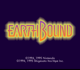 EarthBound — Title screen